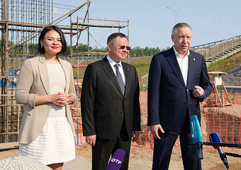 В Петербурге в опору моста заложили «капсулу времени»